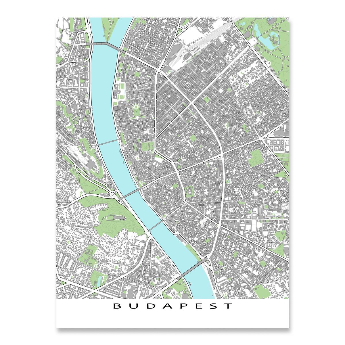 bản đồ của budapest in bản đồ