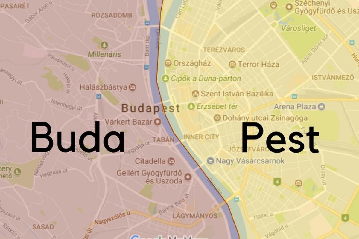 budapest khu phố bản đồ