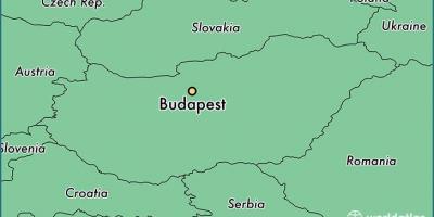 Bản đồ của budapest và nước xung quanh