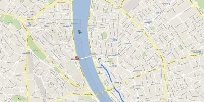 Bản đồ của đường phố vaci budapest