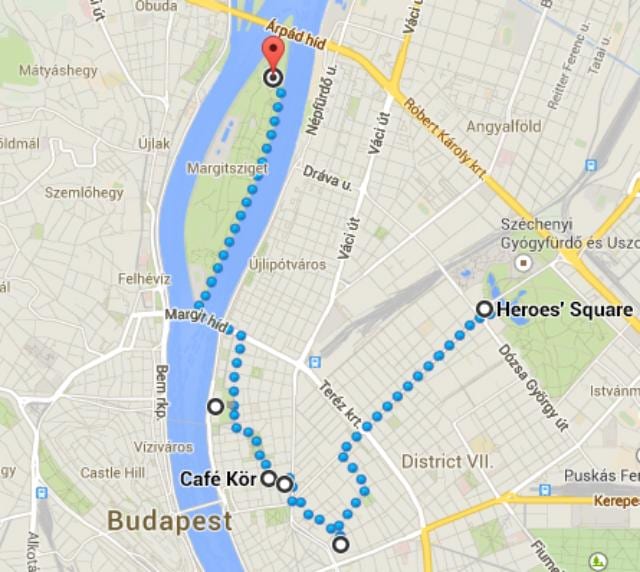 bản đồ của anh hùng vuông budapest