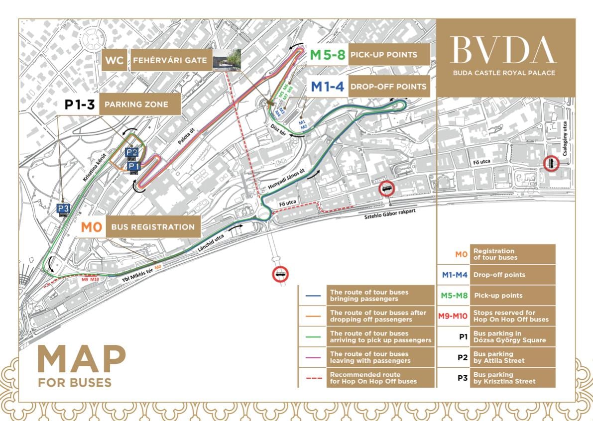 lâu đài quận budapest bản đồ