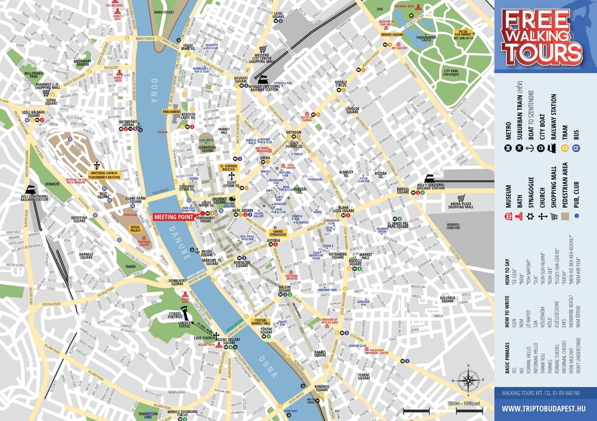 bản đồ của budapest đi