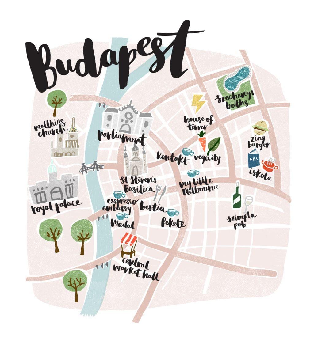 bản đồ của budapest ẩn