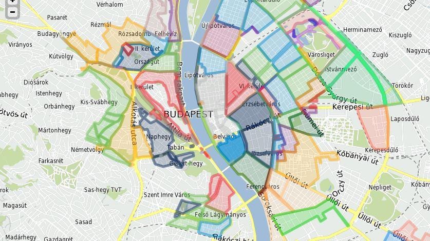 bãi đậu xe khu budapest bản đồ