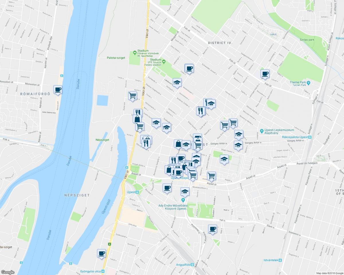 bản đồ của budapest nhà hàng