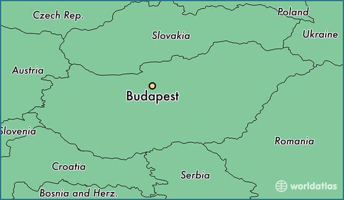 bản đồ của budapest và nước xung quanh