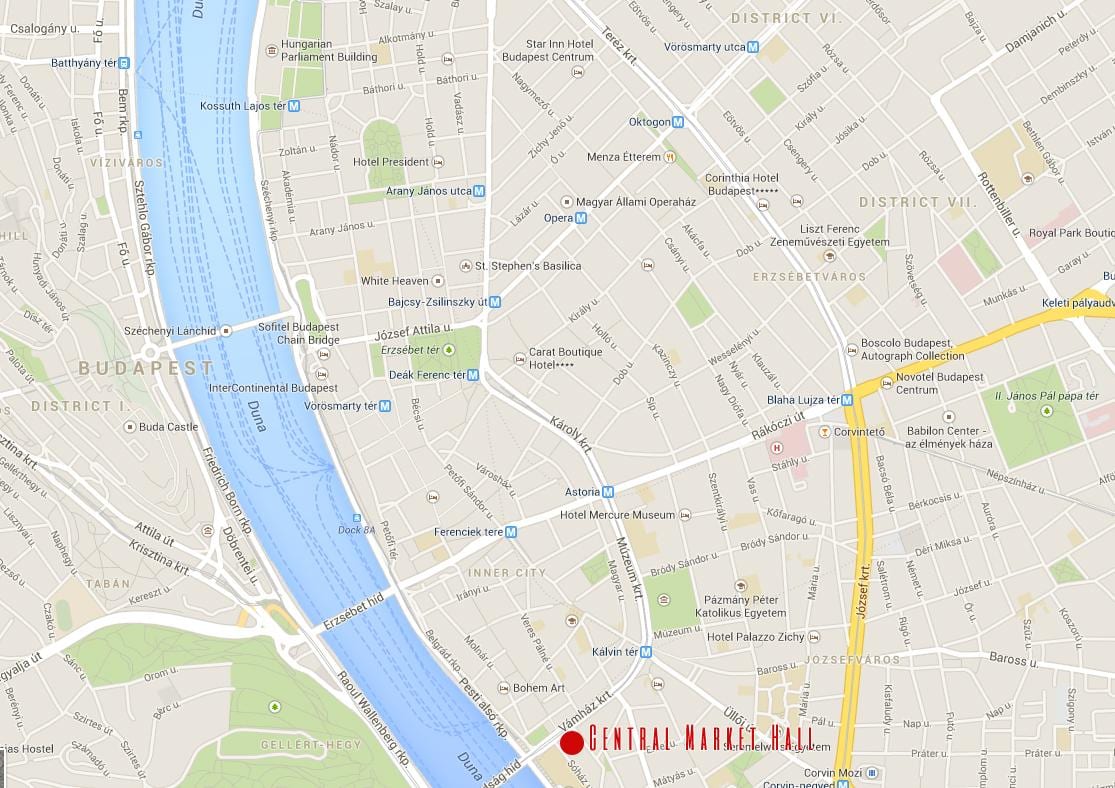 bản đồ của budapest thiết kế