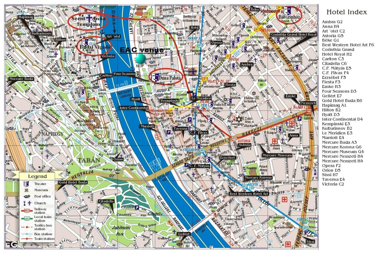 bản đồ của hilton budapest