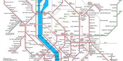 Budapest bản đồ đường sắt