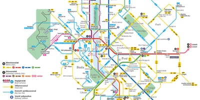 Xe Bus, budapest bản đồ