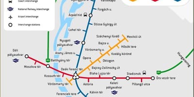 Budapest bản đồ ga tàu