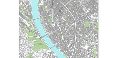 Bản đồ của budapest in bản đồ