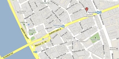 Bản đồ của budapest ký túc xá