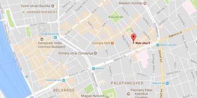 Bản đồ của budapest khu đèn đỏ