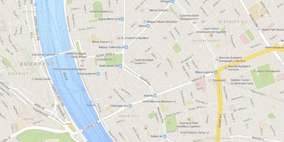 Bản đồ của budapest thị trường giáng sinh