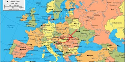 Budapest vị trí bản đồ
