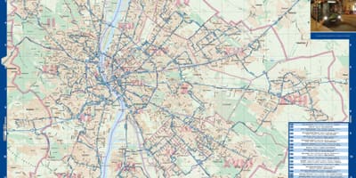 Budapest xe buýt đêm bản đồ