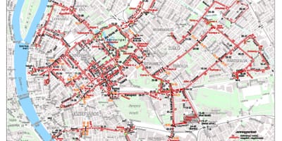 Bản đồ của budapest xe đẩy