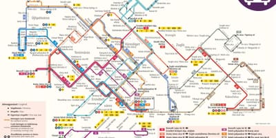 Bản đồ của budapest xe điện
