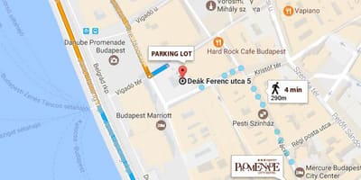 Bản đồ của budapest bãi đỗ xe
