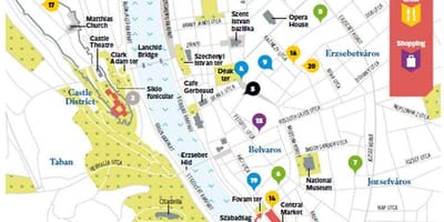 Bản đồ của hủy hoại quán rượu budapest