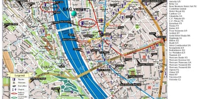 Bản đồ của hilton budapest