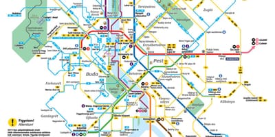 Budapest xe điện bản đồ
